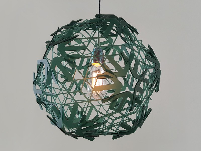 Arrow in frosted translucent cactus acrylate