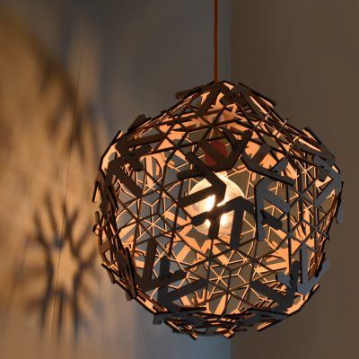 Hanglamp Snowflake in MDF
