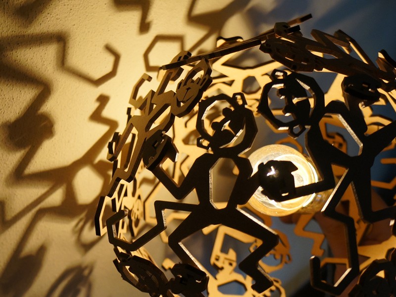 Detail of Monkey in MDF