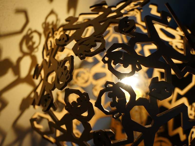 Detail of Monkey in MDF